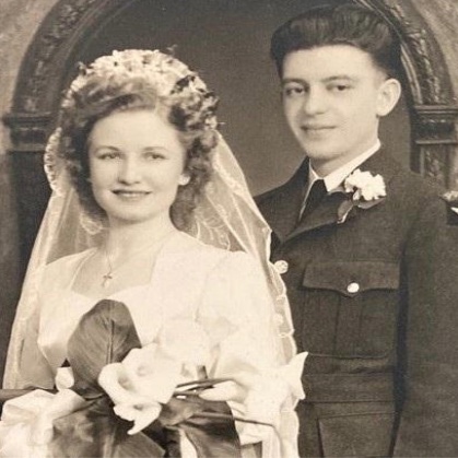 Adam met and married Phyllis Darmatt in Toronto before returning to Britain for war service.