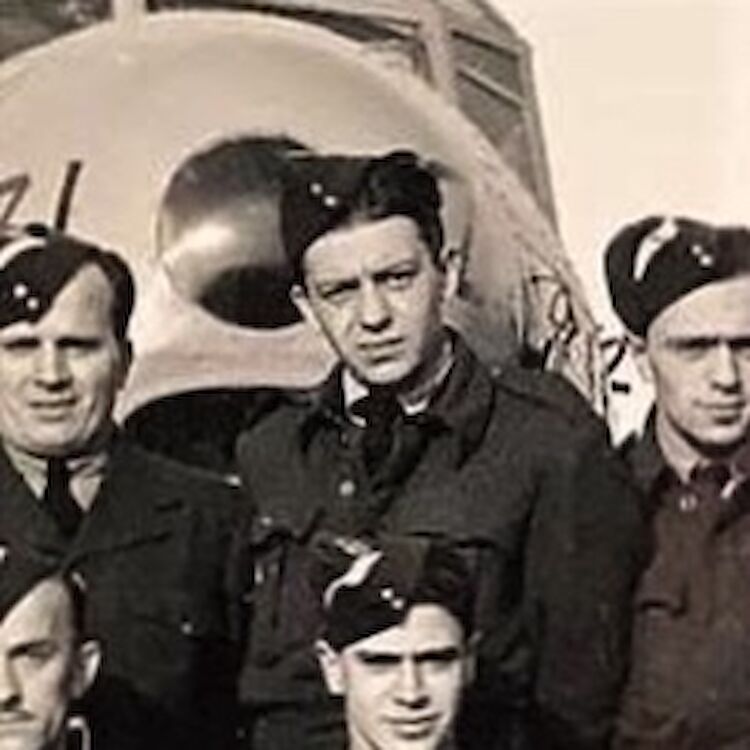 Adam Eckhardt trained as a navigator at Malton before joining the famous Polish Squadron 303. (Photo courtesy of the family)