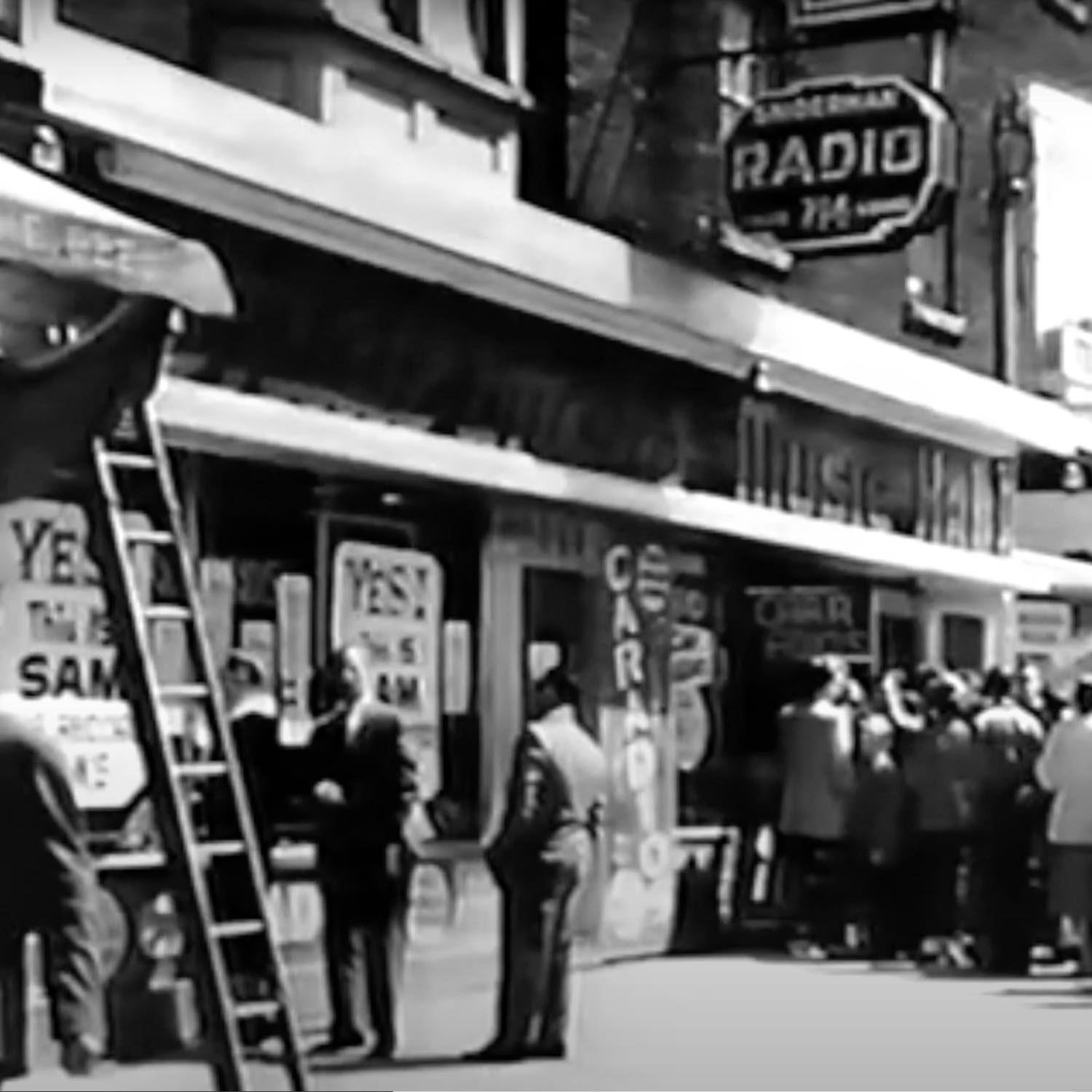 Sam Sniderman’s record store was on the second floor at 714 College St. (Photo courtesy of the family.)