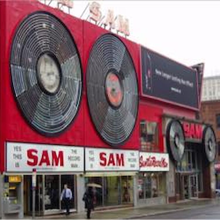The iconic Yonge St. Store, Sam the Record Man.