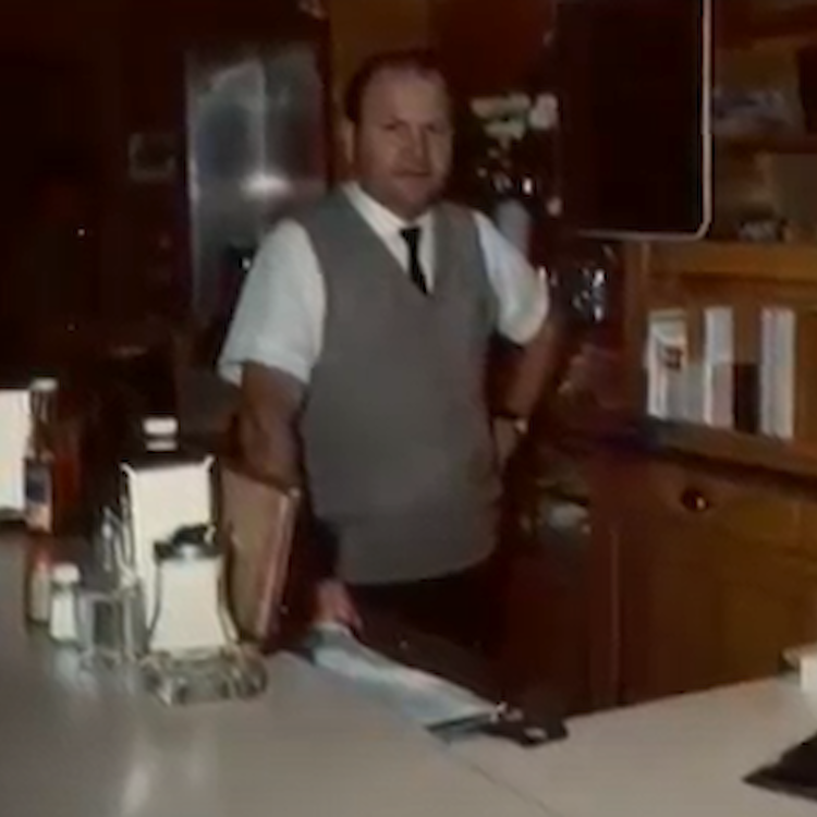 Steve Sromek inside Sunnyview Restaurant. (Photo courtesy of the family.)