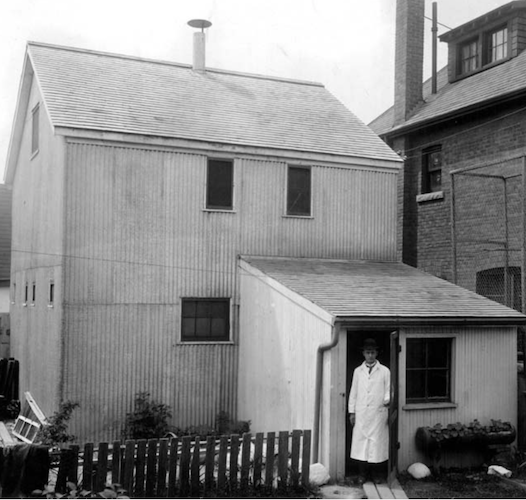 Dr. Gerry FitzGerald built a stable and lab at 145 Barton Ave. (Photo courtesy of James FitzGerald.)