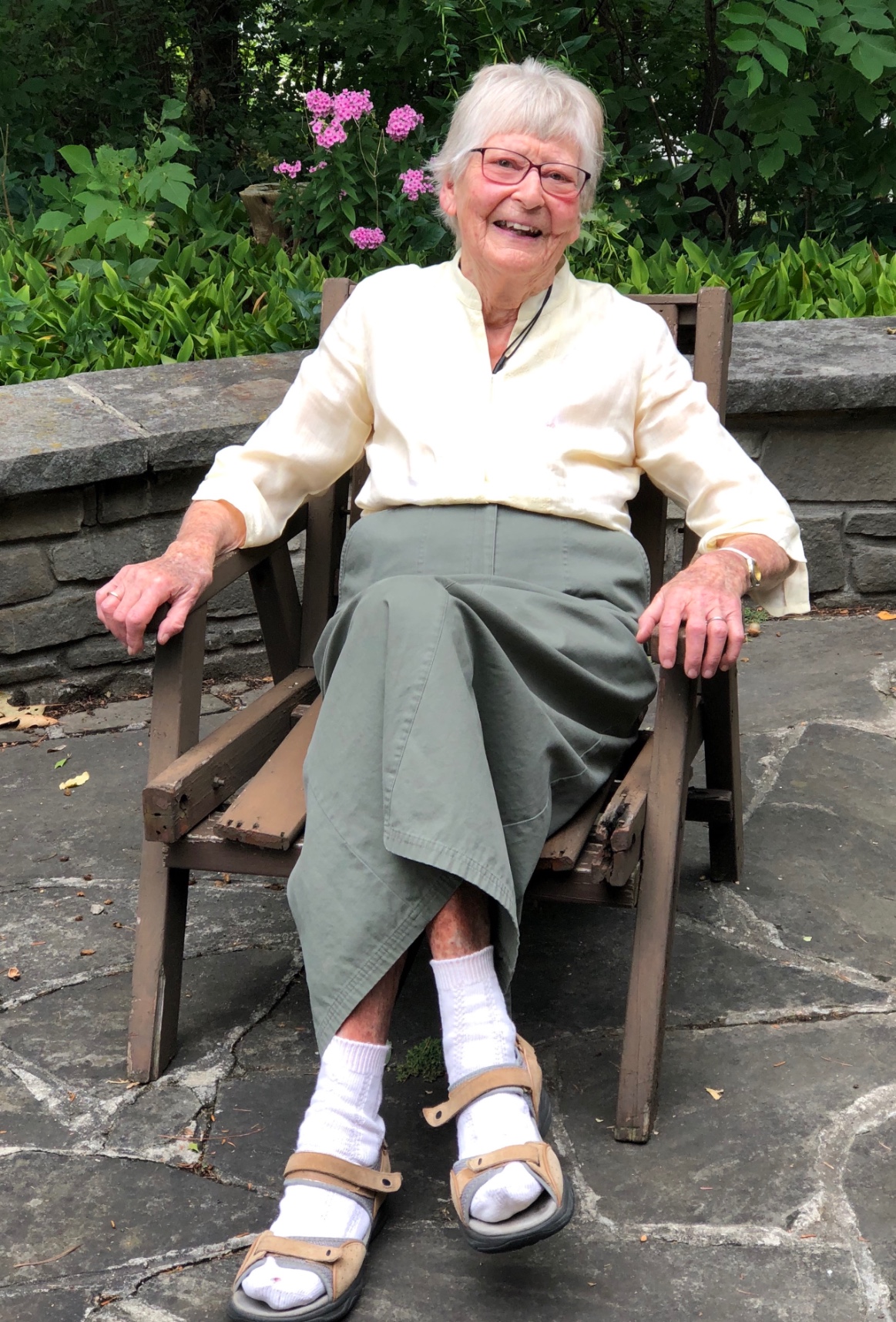 Sheila McIlraith in 2020 at her home in north Etobicoke. (Photo courtesy of Sheila.)