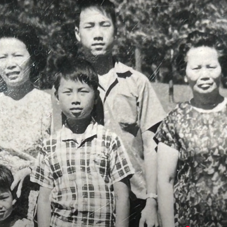 Johnming Mark's grandmother, right, ran a Parkdale laundry.