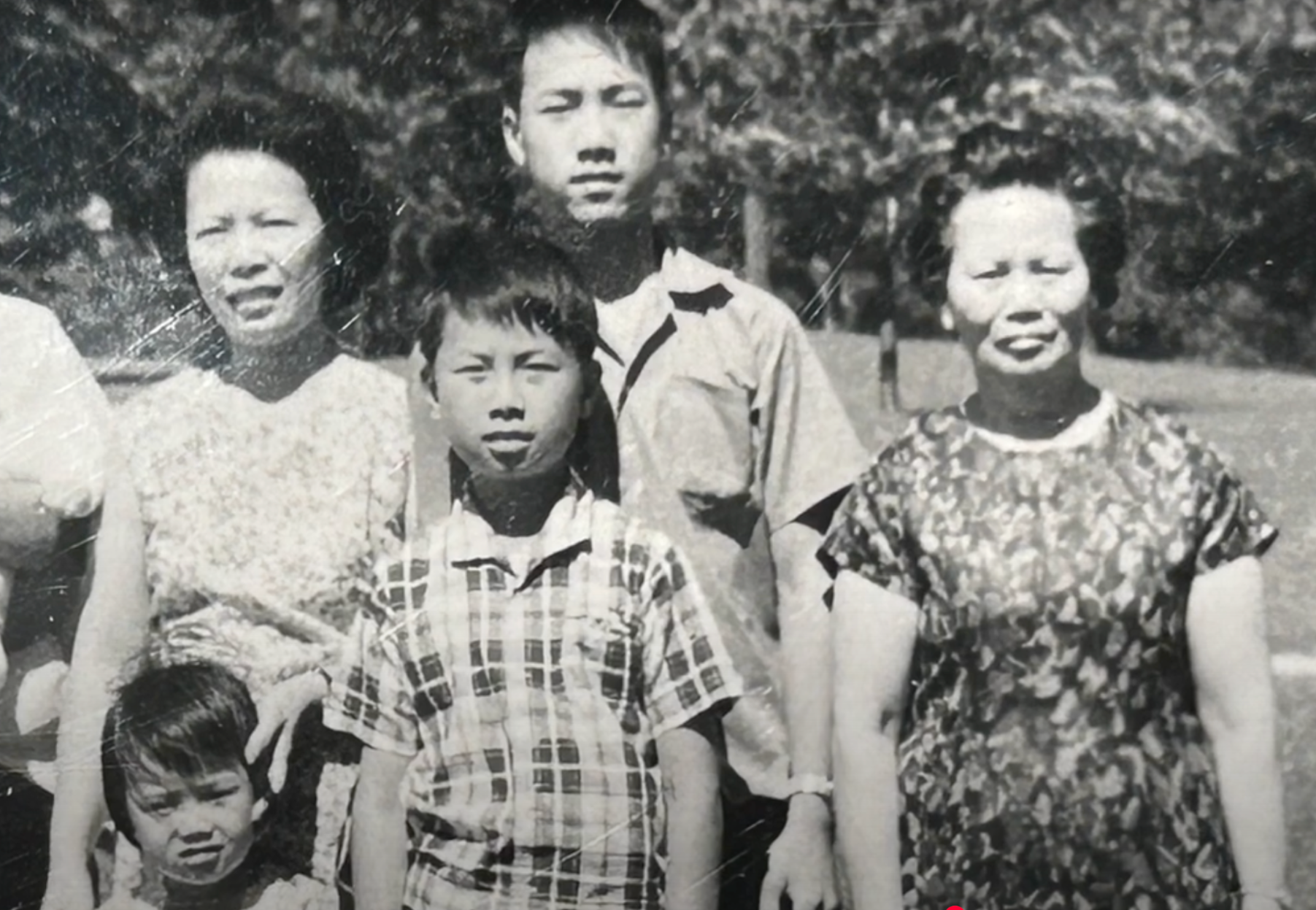 Johnming Mark's grandmother, right, ran a Parkdale laundry.
