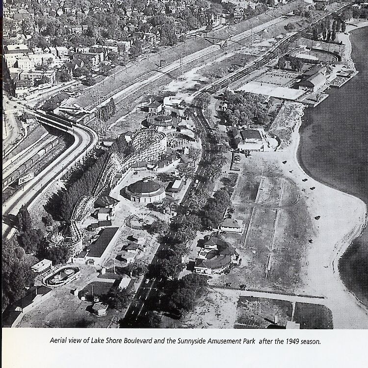 Sunnyside: On Lake Shore Blvd. from Parkside Dr. to Roncesvalles Ave.