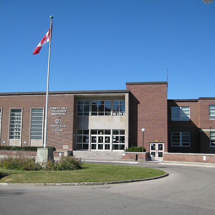 Forest Hill Collegiate, where Don first met Lorne Michaels, then known as Lorne Lipowitz.