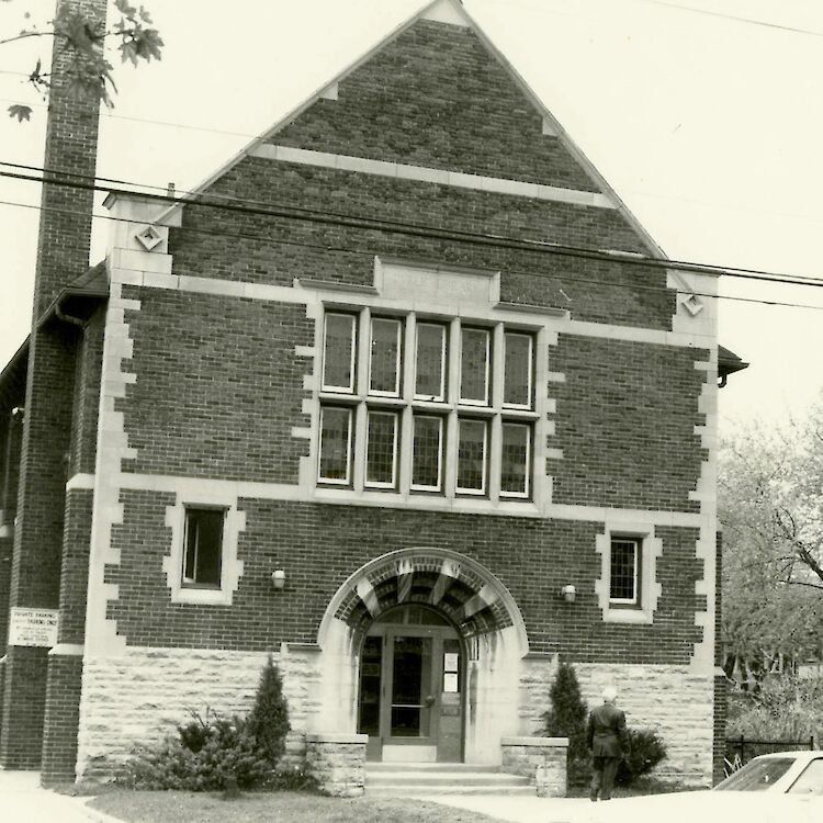 A visit to High Park Public Library was a Saturday afternoon outing for Bruce McDougall in the 1950s. (Photo circa 1975 from Toronto Public Library Archives.)
