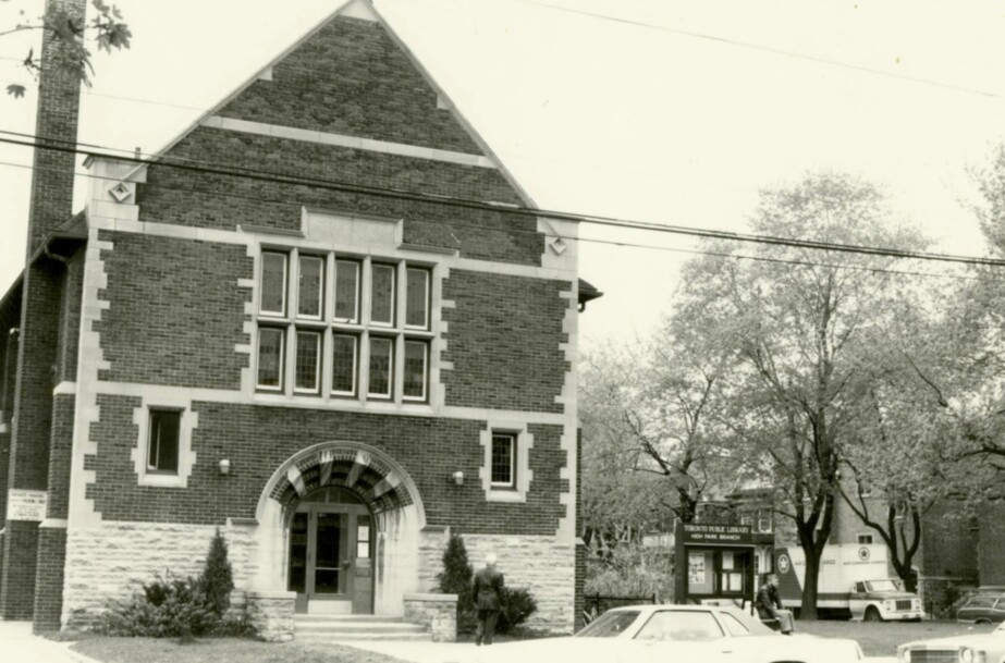 A visit to High Park Public Library was a Saturday afternoon outing for Bruce McDougall in the 1950s. (Photo circa 1975 from Toronto Public Library Archives.)