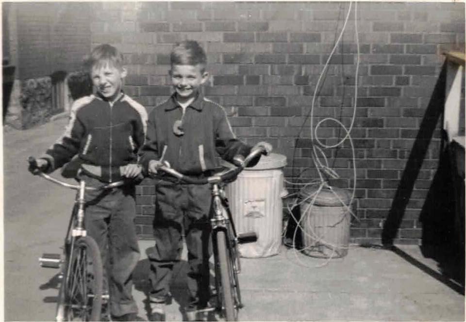 Bruce McDougall has fond memories of riding his bike with friends in the 1950s. (Photo courtesy of the family.)