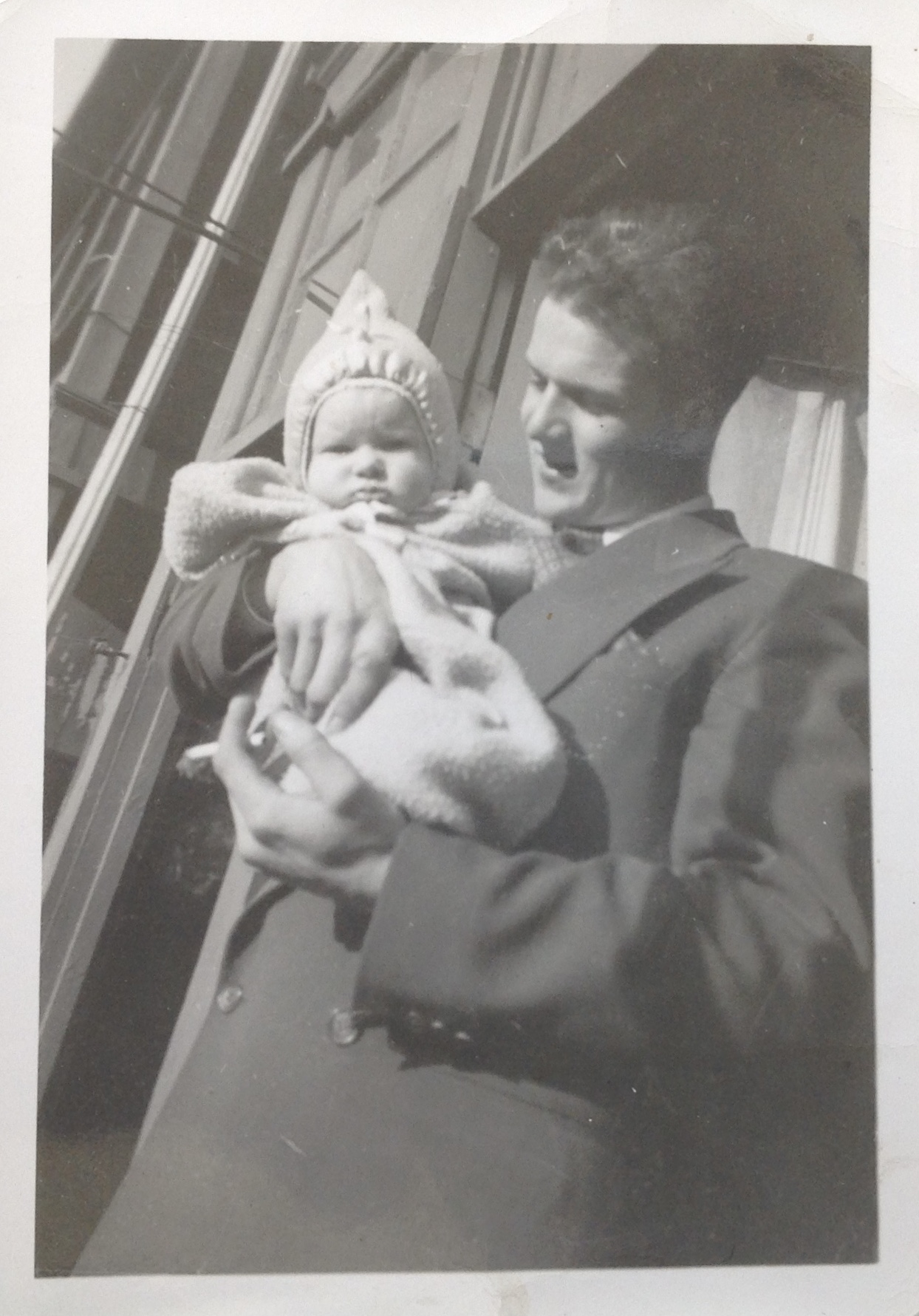 Bill Armstrong with his Dad in 1947. (Photo courtesy of Bill.)
