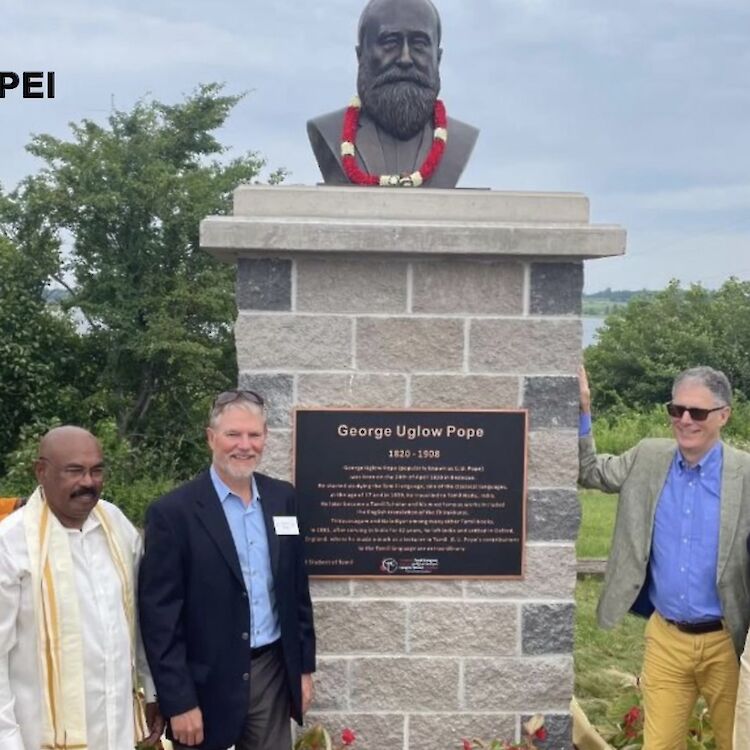 Unveiling Ceremony of George Uglow Pope Monument