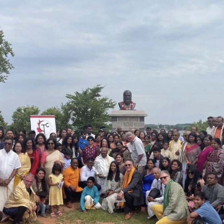 Unveiling Ceremony of George Uglow Pope Monument