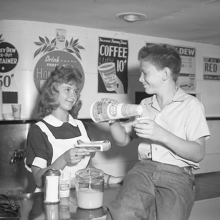 Honey Dew drinks were a CNE experience. (Photo courtesy of Toronto Archives.)