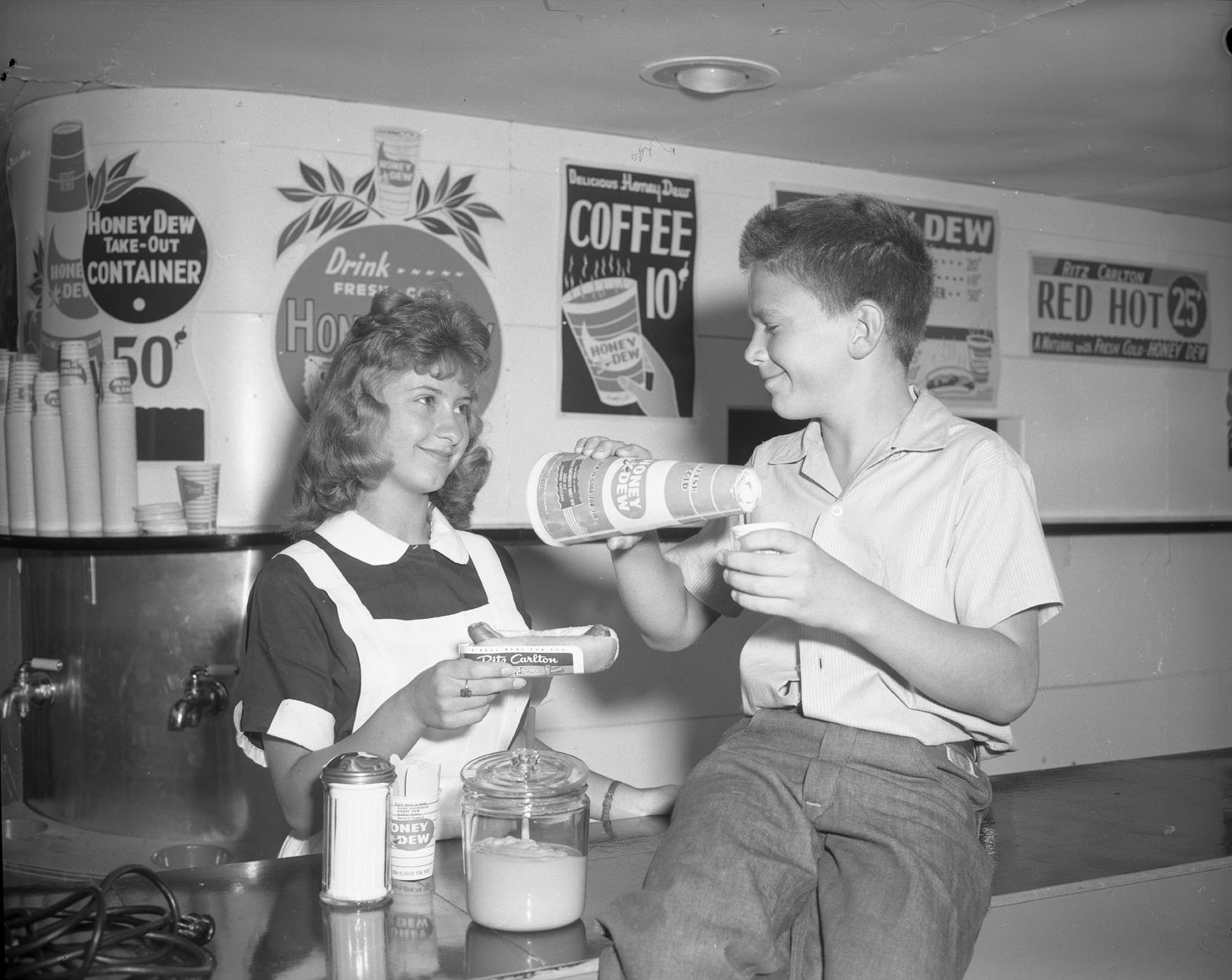 Honey Dew drinks were a CNE experience. (Photo courtesy of Toronto Archives.)
