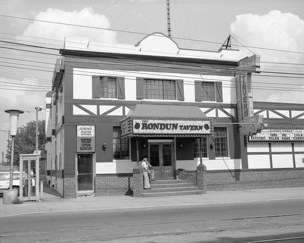The Rondun Tavern was the site of Bill Anderson's first colour TV experience. (Photo courtesy of Vintage Toronto Facebook.)