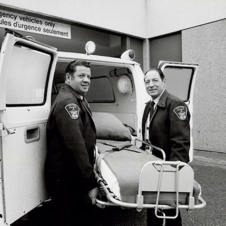Jim Bunting, left. (Photo by Ron Bull courtesy of Toronto Star Archives.)