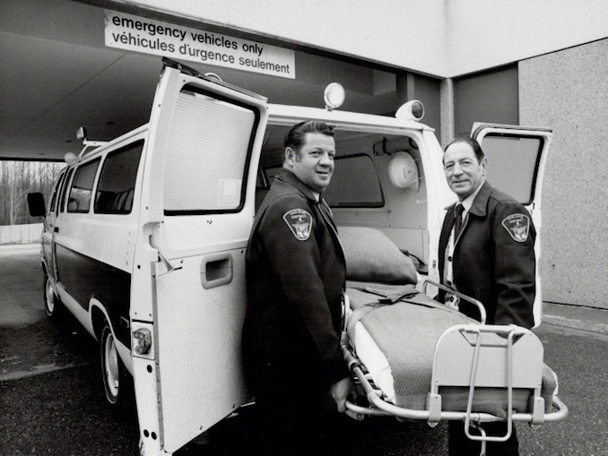 Jim Bunting, left. (Photo by Ron Bull courtesy of Toronto Star Archives.)