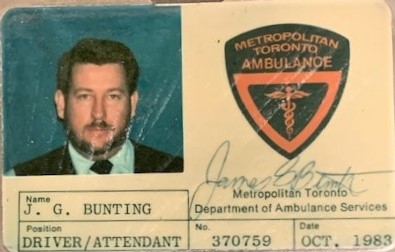Jim Bunting was an ambulance driver in Toronto's west end in the 1980s.