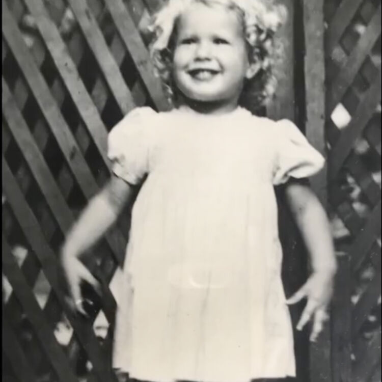 Mary Louise Ashbourne as a child