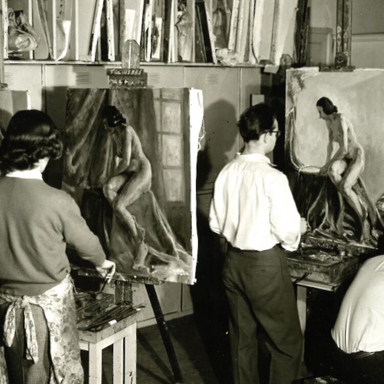 Life Drawing Class circa 1950s