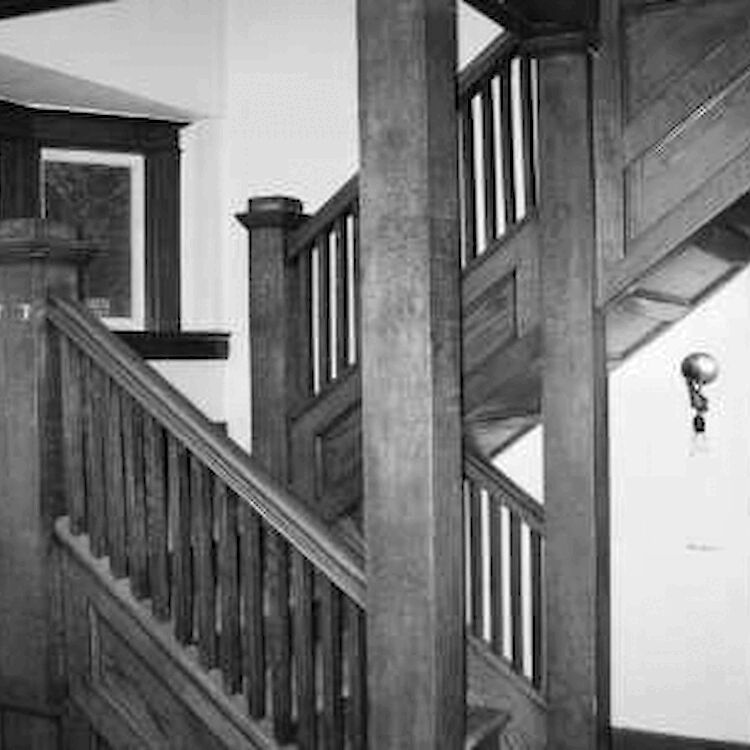 The stair where Nestor sat.