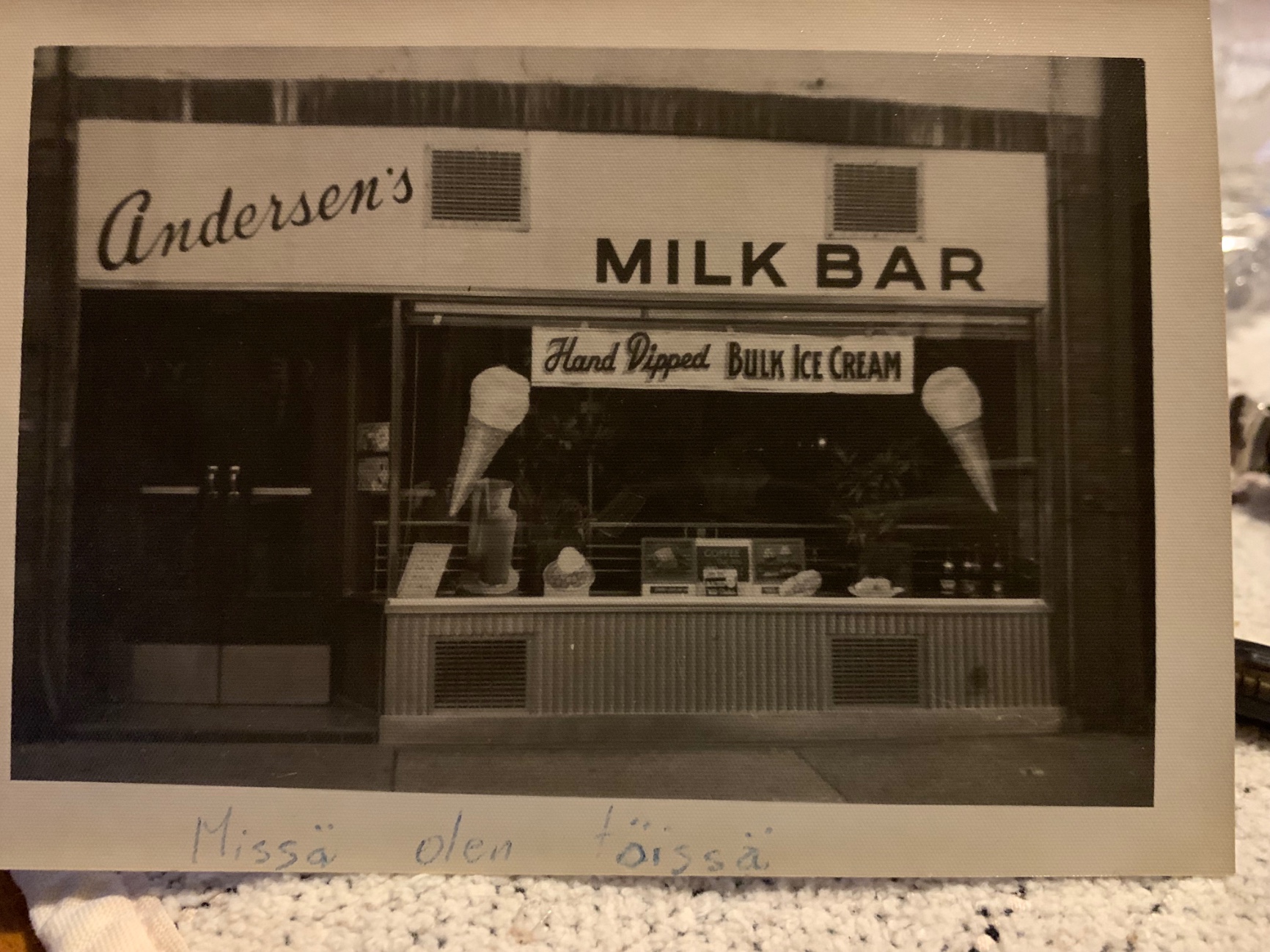 Andersen's Milk Bar was a popular spot for a snack after a show at the Runnymede Theatre.