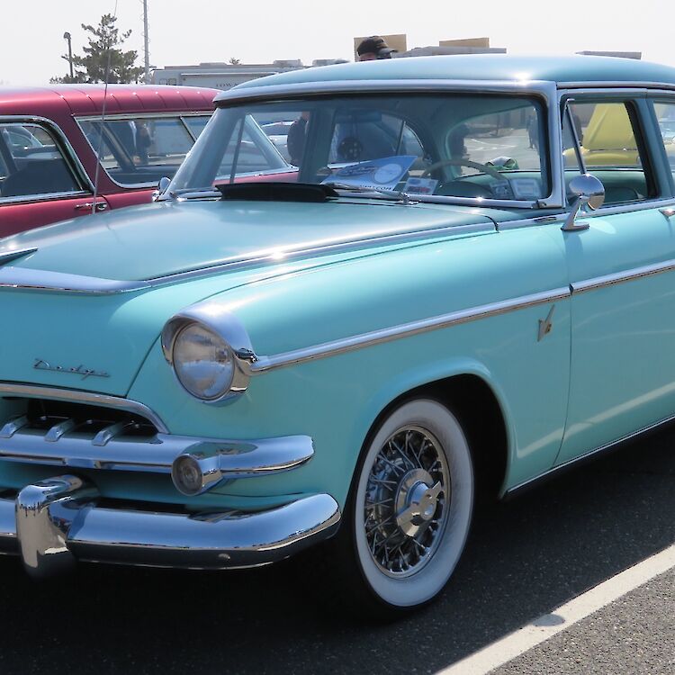A 1955 Dodge Custom Royal Sedan.