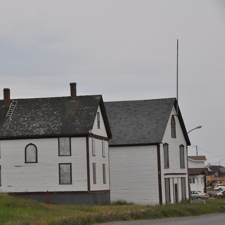 The Ashbourne family's store and office buildings in Twillingate have been designated heritage structures. (Photo: Wikimedia courtesy of Magicpiano)